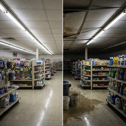 Case Study - Commercial Building - Roof Failure, Business at Risk