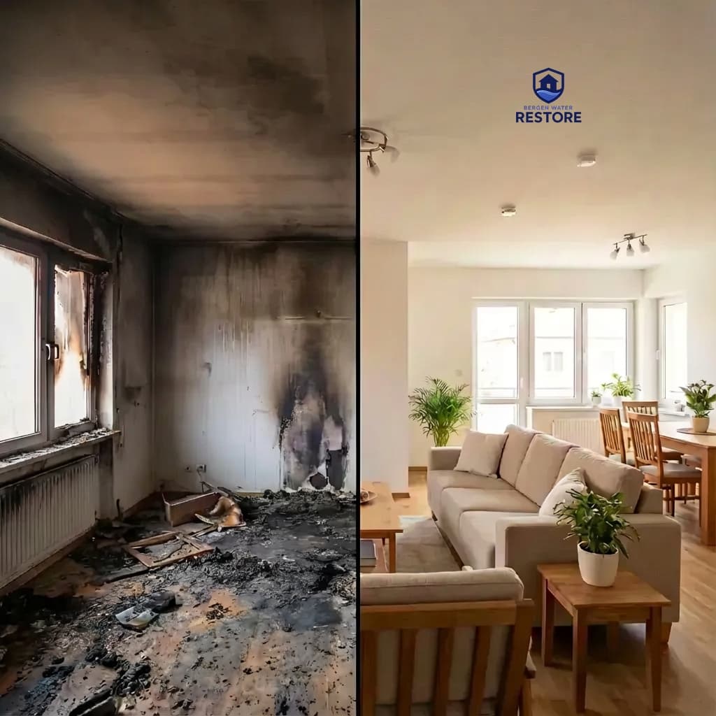 Case Study - Living Room Fire Smoke Damage